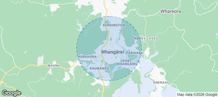 Whangarei Airbnb map
